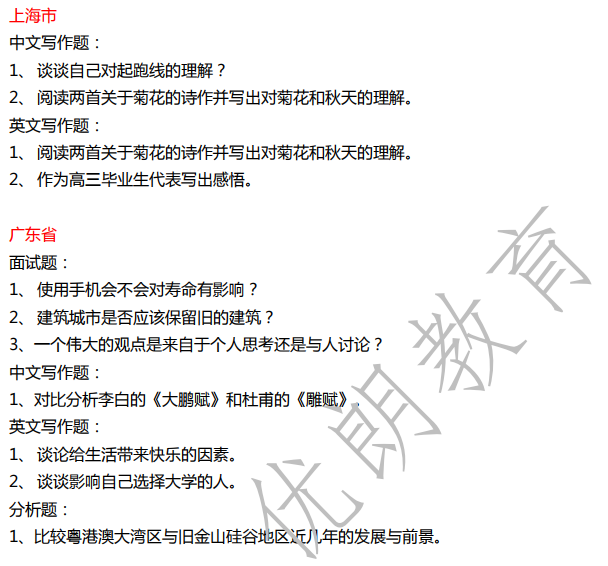 港中大（深圳）综合评价面试全攻略（内附历年笔试面试真题）